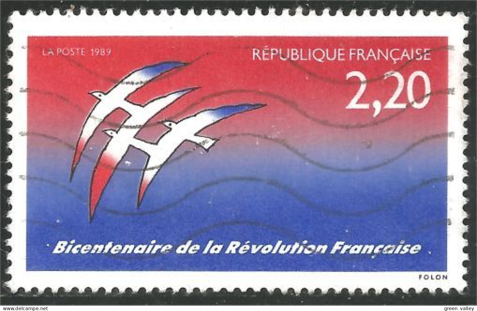 331nf-8 France Bicentenaire Révolution Française Folon - Rivoluzione Francese