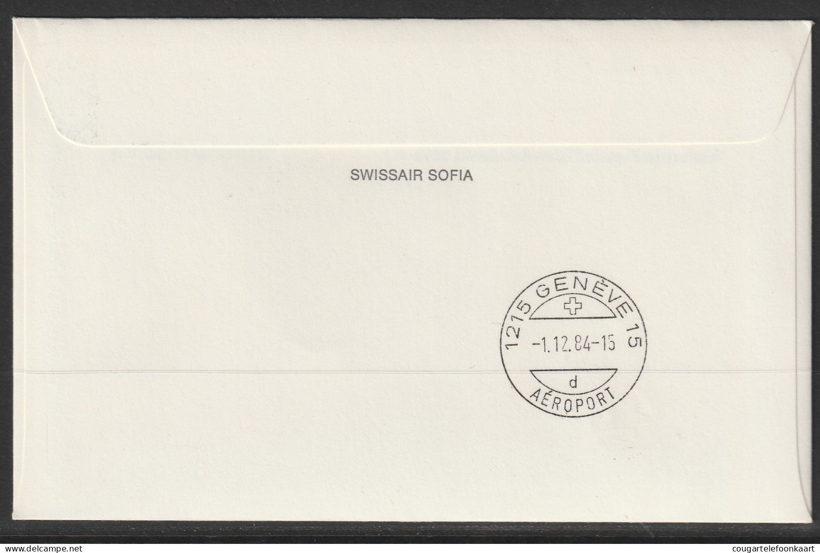 1984, Balkan, Erstflug, Sofia - Genf - Airmail