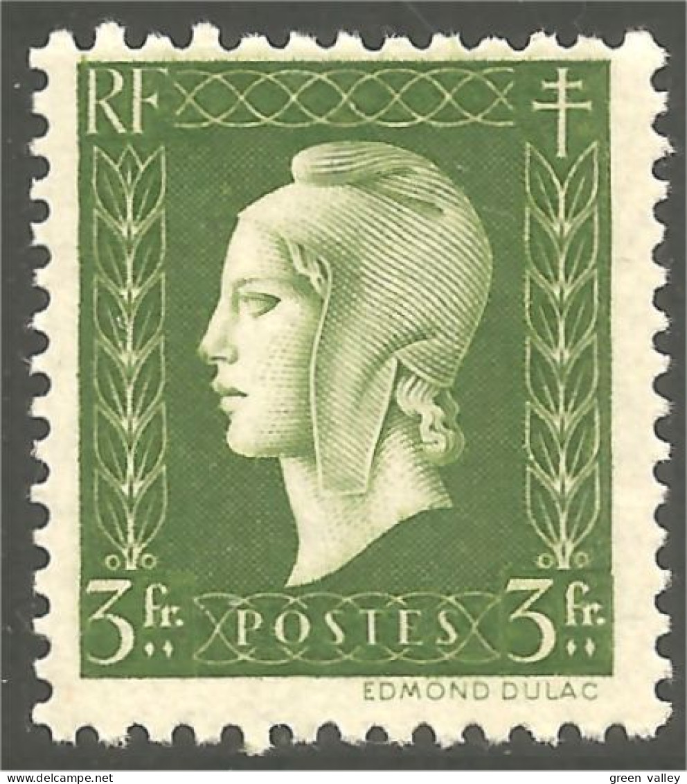 336 France Yv 694 Londres Marianne De Dulac 3 Fr MNH ** Neuf SC (694-1b) - 1944-45 Marianne (Dulac)