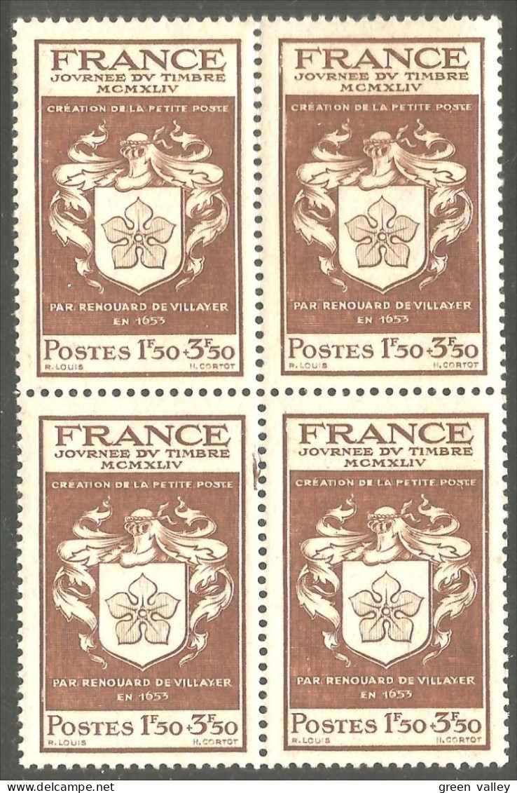 336 France Yv 668 Ecusson Armoiries Coat Arms Renouard De Villayer MNH ** Neuf SC (668-4d) - Briefmarken