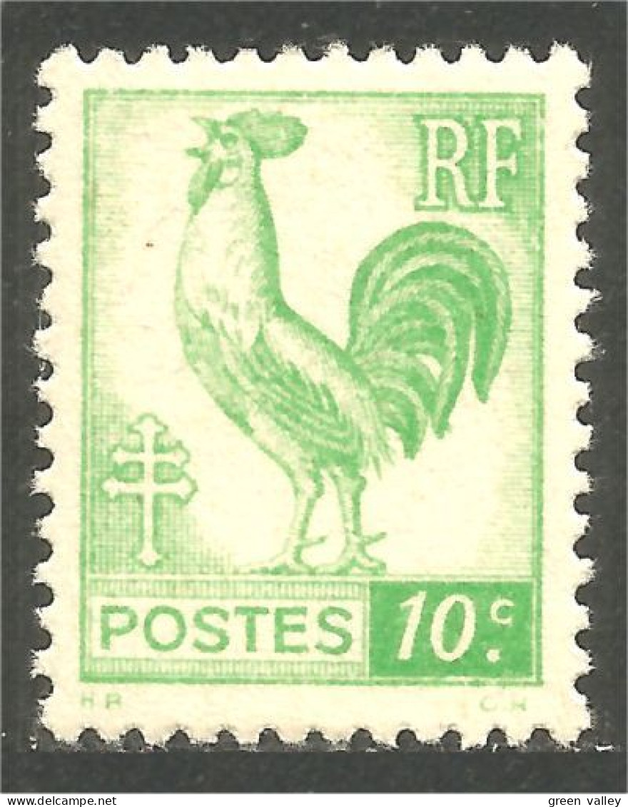 336 France Yv 630 Coq Rooster Hahn Haan Gallo MNH ** Neuf SC (630-1) - Hühnervögel & Fasanen