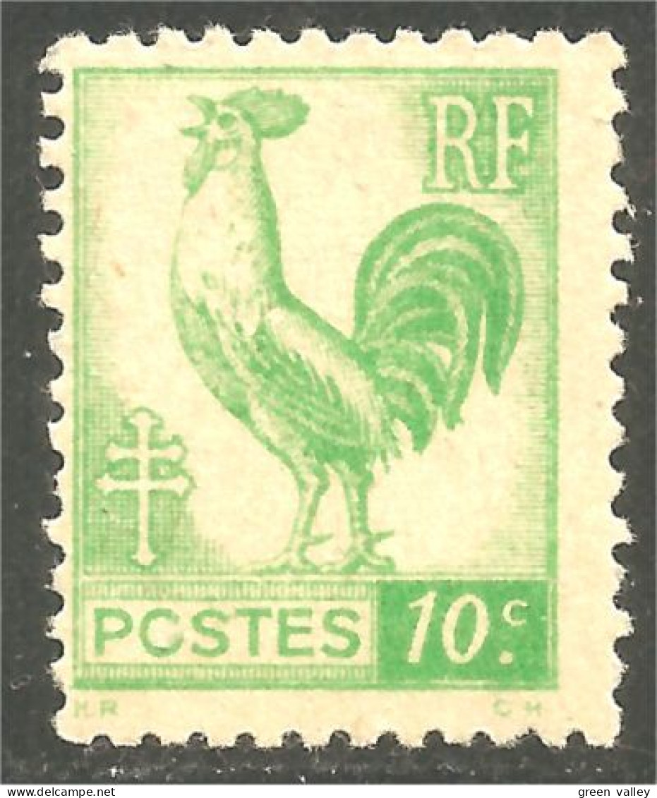 336 France Yv 630 Coq Rooster Hahn Haan Gallo MNH ** Neuf SC (630-2) - Hühnervögel & Fasanen