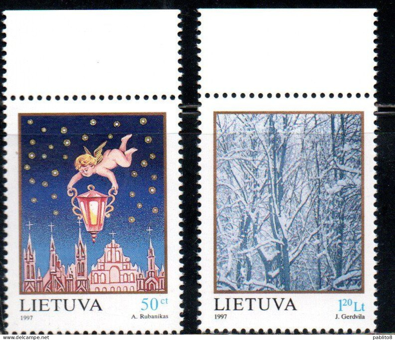 LITHUANIA LITUANIA LIETUVA 1997 CHRISTMAS NATALE NOEL WEIHNACHTEN NAVIDAD COMPLETE SET SERIE COMPLETA MNH - Lituania