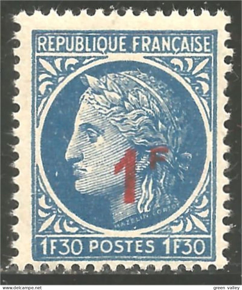 337 France Yv 791 Cérès Surcharge Déesse Moissons Harvest Goddess MNH ** Neuf SC (791-1b) - Food