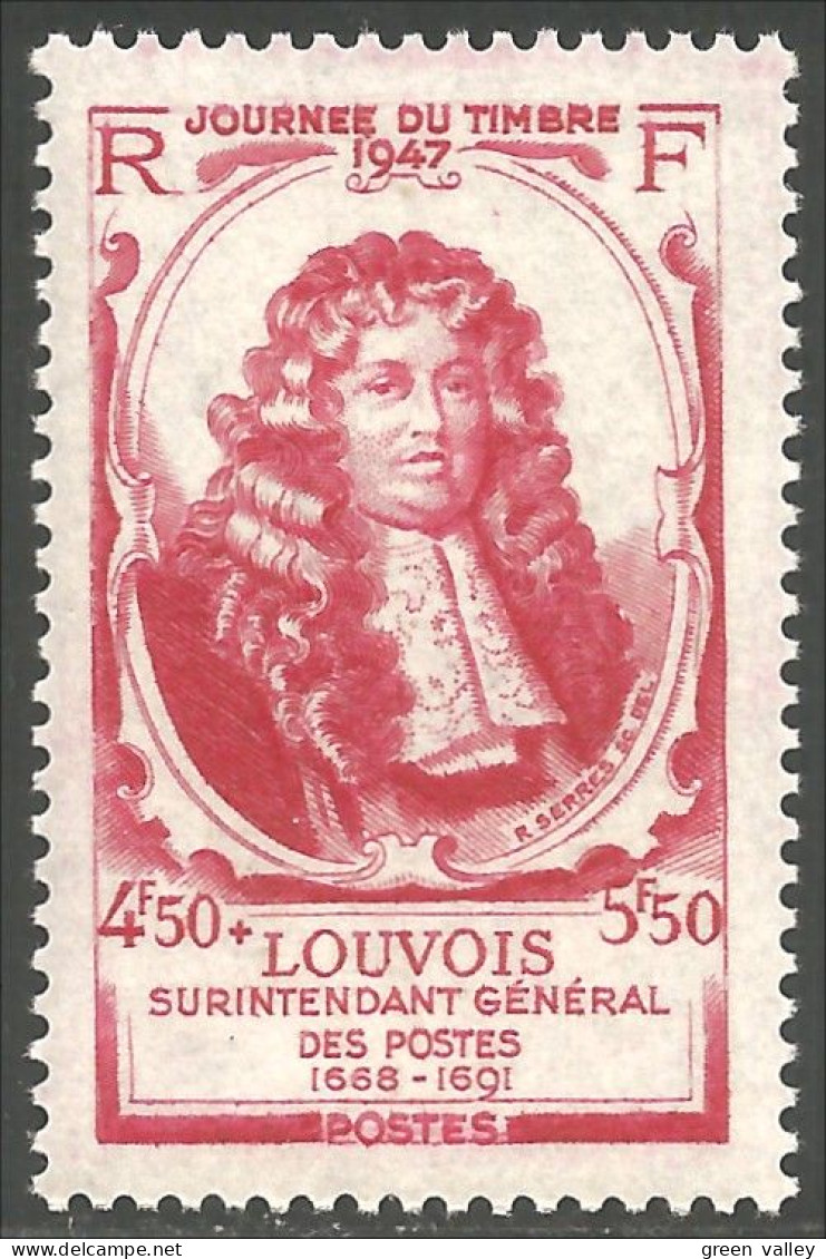 337 France Yv 779 Louvois Surintendant Postes Journée Timbre Stamp Day MNH ** Neuf SC (779-1c) - Sonstige & Ohne Zuordnung