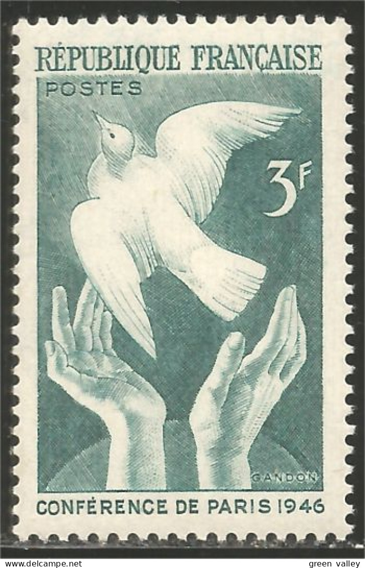 337 France Yv 761 Colombe Dove Année Paix Peace Pigeon Colomba Duif Taube Paloma MNH ** Neuf SC (761-1b) - Other & Unclassified