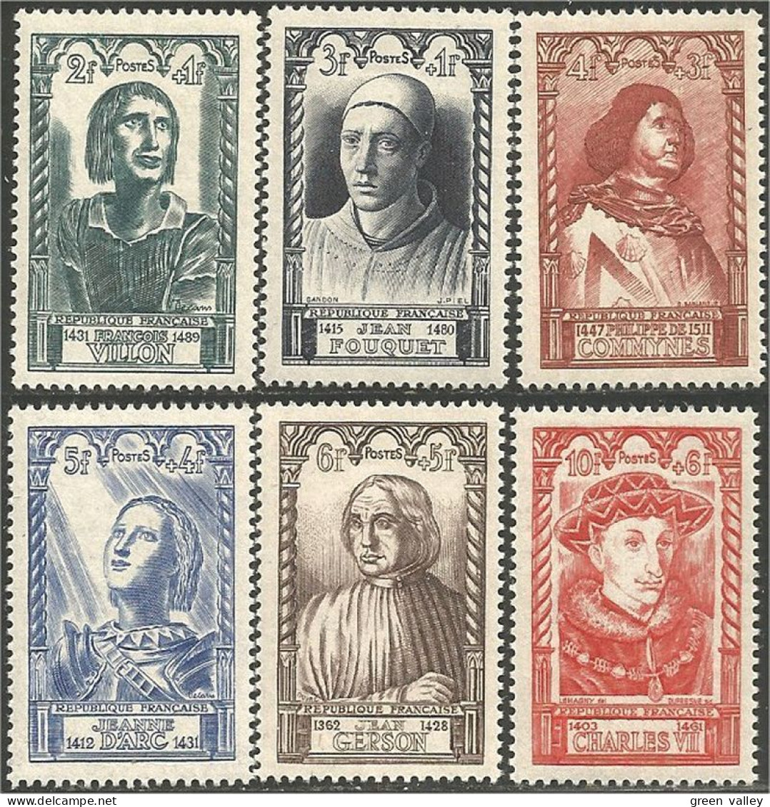 337 France Yv 765-770 Jeanne D'Arc Joan Of Arch MNH ** Neuf SC (765-770-1d) - Famous Ladies