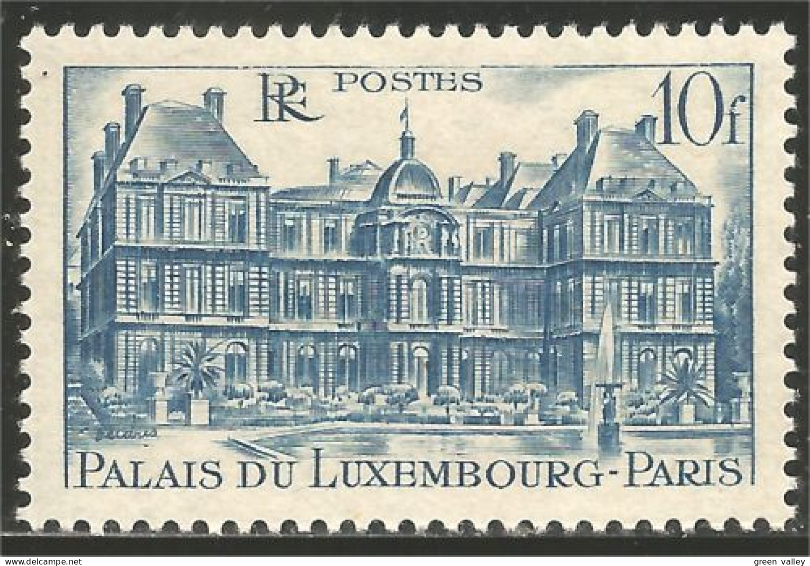 337 France Yv 760a Palais Luxembourg Bleu Clair MNH ** Neuf SC (760a-1c) - Castelli