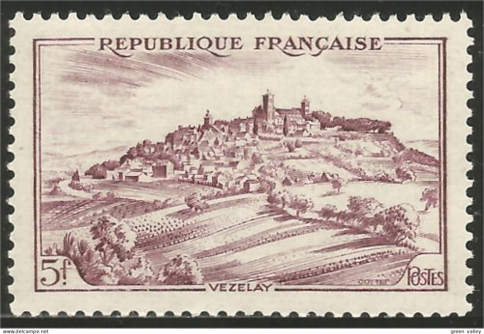 337 France Yv 759 Vézelay Village MNH ** Neuf SC (759-1b) - Altri & Non Classificati