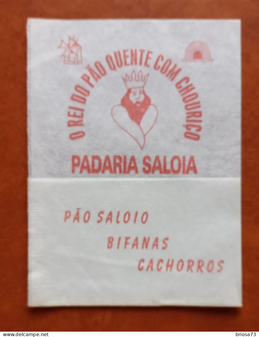 Serviette En Papier De Boulangerie Saloia. Portugal - Reclameservetten