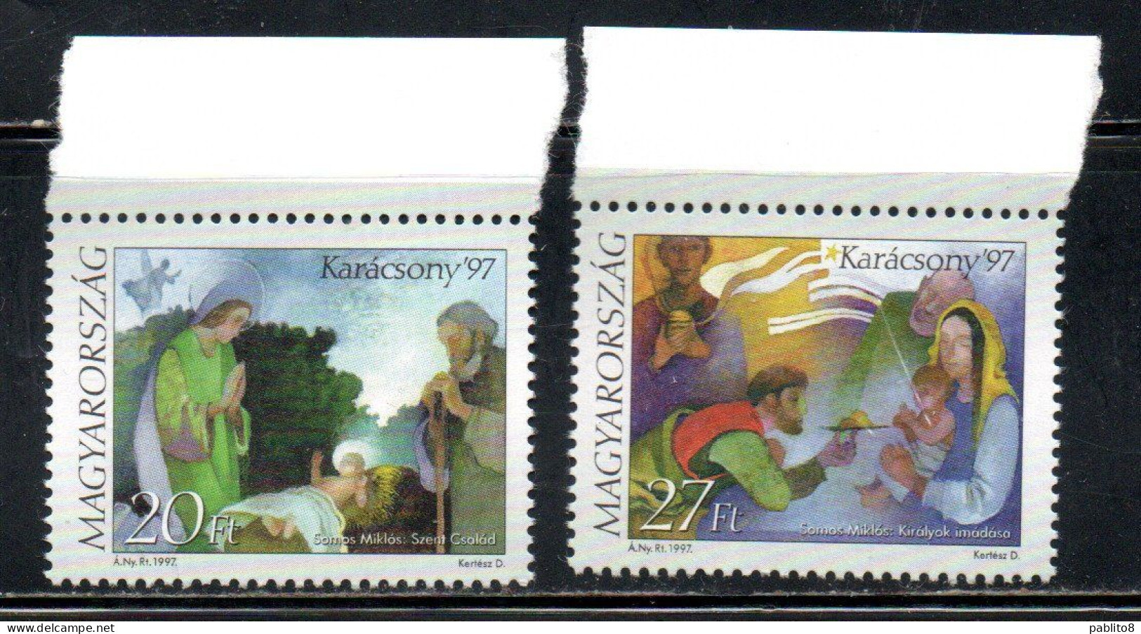 HUNGARY UNGHERIA MAGYAR 1997 CHRISTMAS NATALE NOEL WEIHNACHTEN NAVIDAD COMPLETE SET SERIE COMPLETA MNH - Neufs