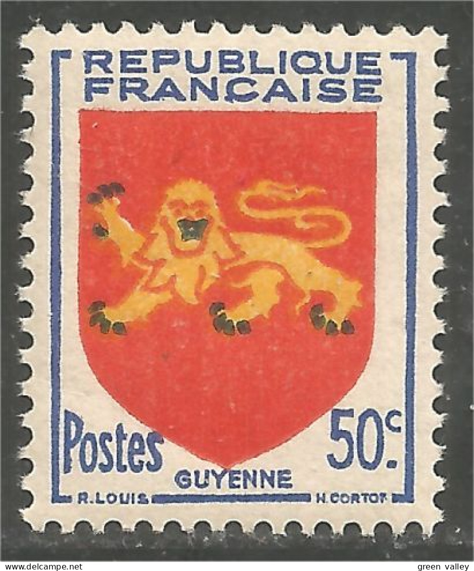 338 France Yv 835 Armoiries Guyenne Coat Arms Wappen Stemma MNH ** Neuf SC (835-1c) - Sellos
