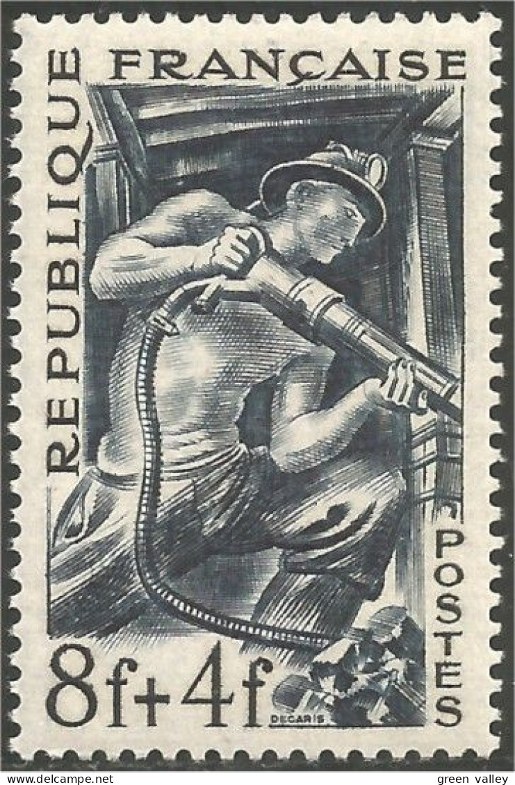 338 France Yv 825 Mineur Miner Mining Mines Charbon Coal Kohl Carbone MNH ** Neuf SC (825-1c) - Mineralen