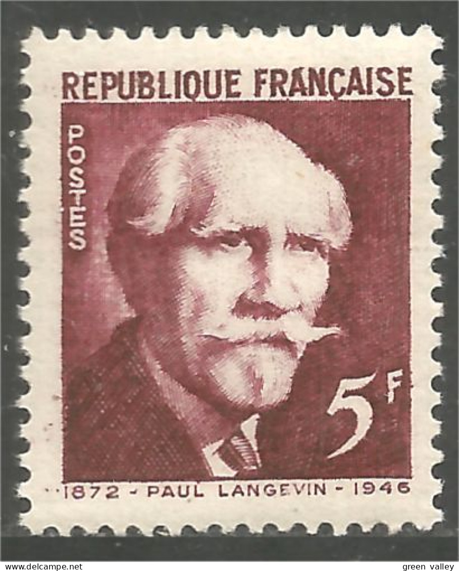 338 France Yv 820 Paul Langevin Physicien Physicist MNH ** Neuf SC (820-1e) - Andere & Zonder Classificatie