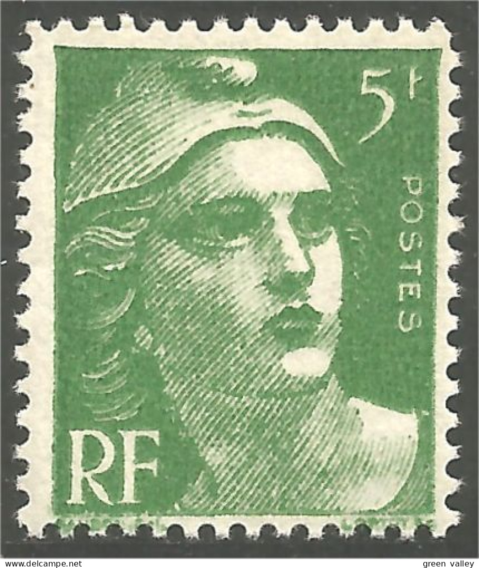 338 France Yv 809 Marianne De Gandon 5f Vert Foncé MNH ** Neuf SC (809-2c) - Femmes Célèbres