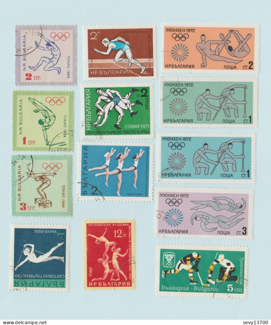 Bulgarie - Lot 21 Timbres - Sports Et Jeux Olympiques - Collections, Lots & Séries