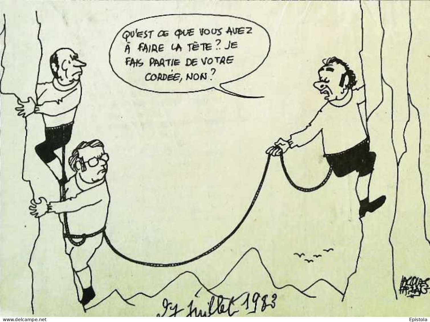 ► Coupure De Presse  Quotidien Le Figaro Jacques Faisant 1983 Cordée - 1950 à Nos Jours