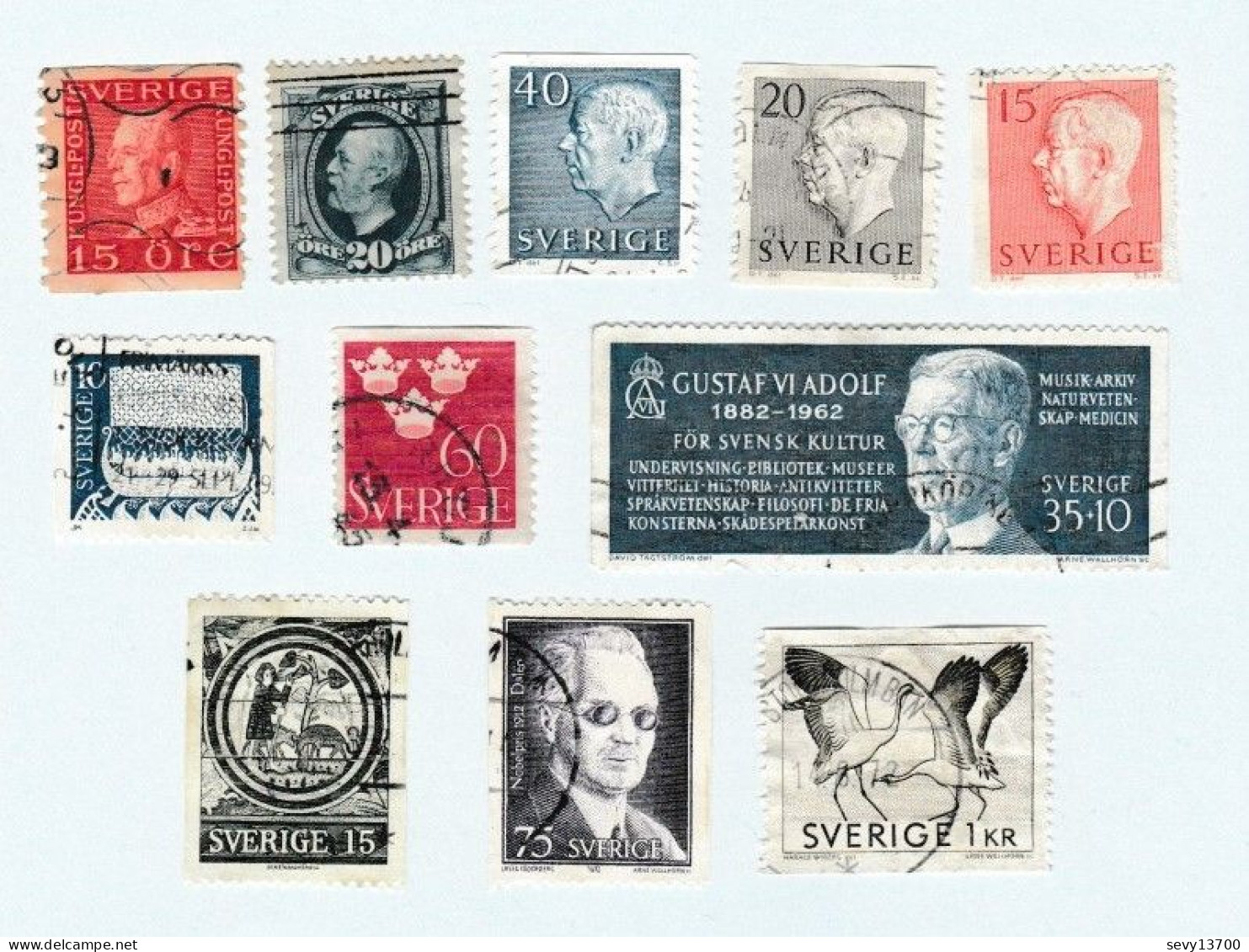 Suède Lot De 41 Timbres Oblitérés - Colecciones