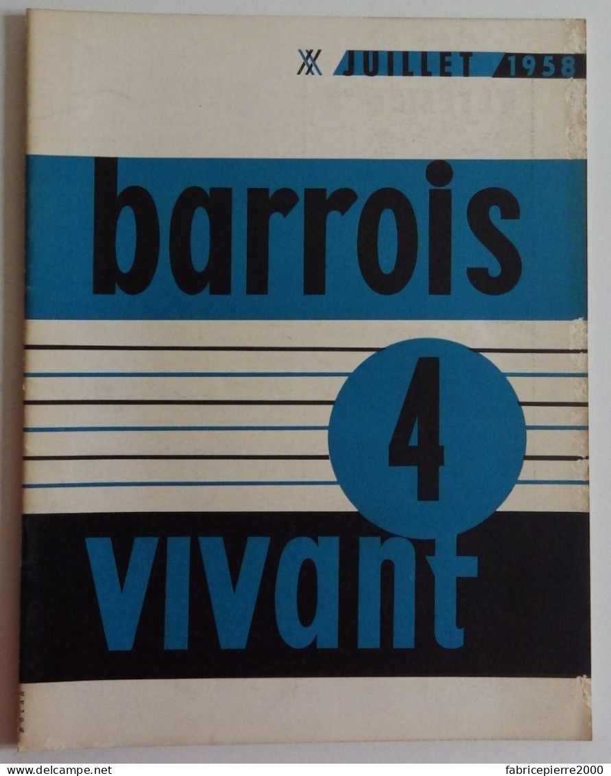BARROIS VIVANT N°4 1958 EXCELLENT ETAT Bar-le-Duc Meuse - Lorraine - Vosges