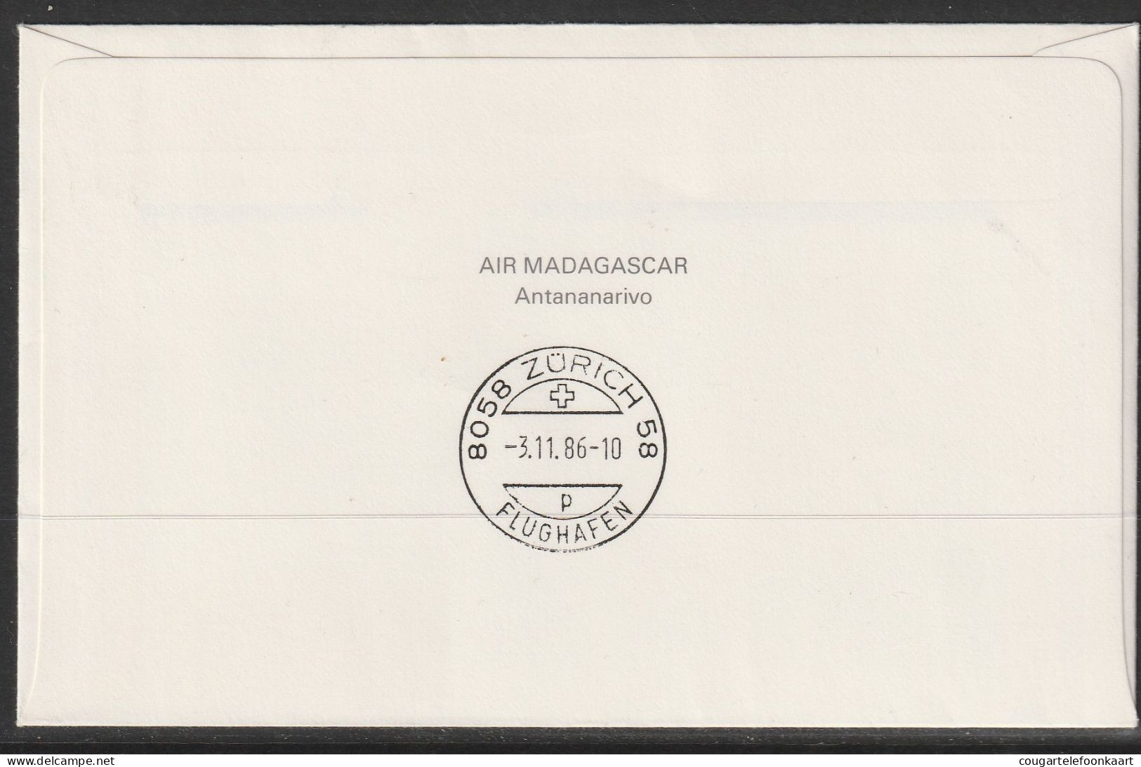 1986, Air Madagascar, Erstflug, Antananarivo - Zürich - Madagaskar (1960-...)