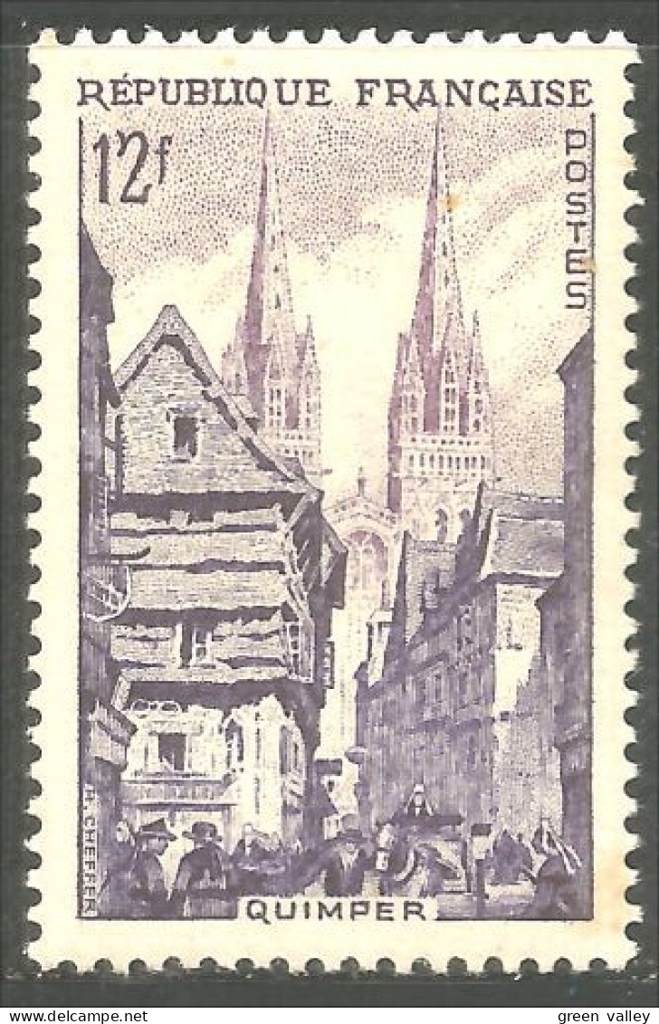 339 France Yv 979 Cathédrale Quimper Cathedral MNH ** Neuf SC (979-1b) - Monumenti