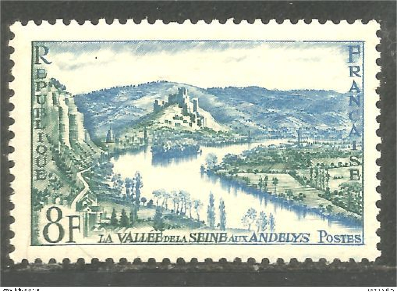 339 France Yv 977 Seine River Chateau Gaillard Castle MNH ** Neuf SC (977-1b) - Monumenten