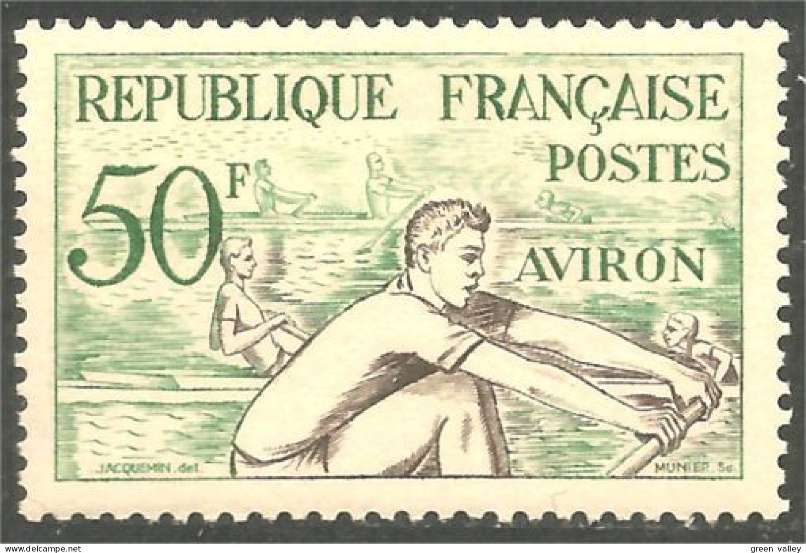 339 France Yv 964 Aviron Rowing Helsinki Olympics MNH ** Neuf SC (964-1b) - Aviron