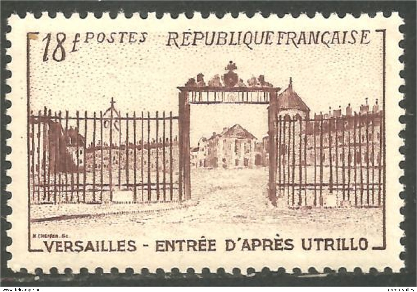 339 France Yv 939 Chateau Versailles Castle MNH ** Neuf SC (939-1c) - Castelli