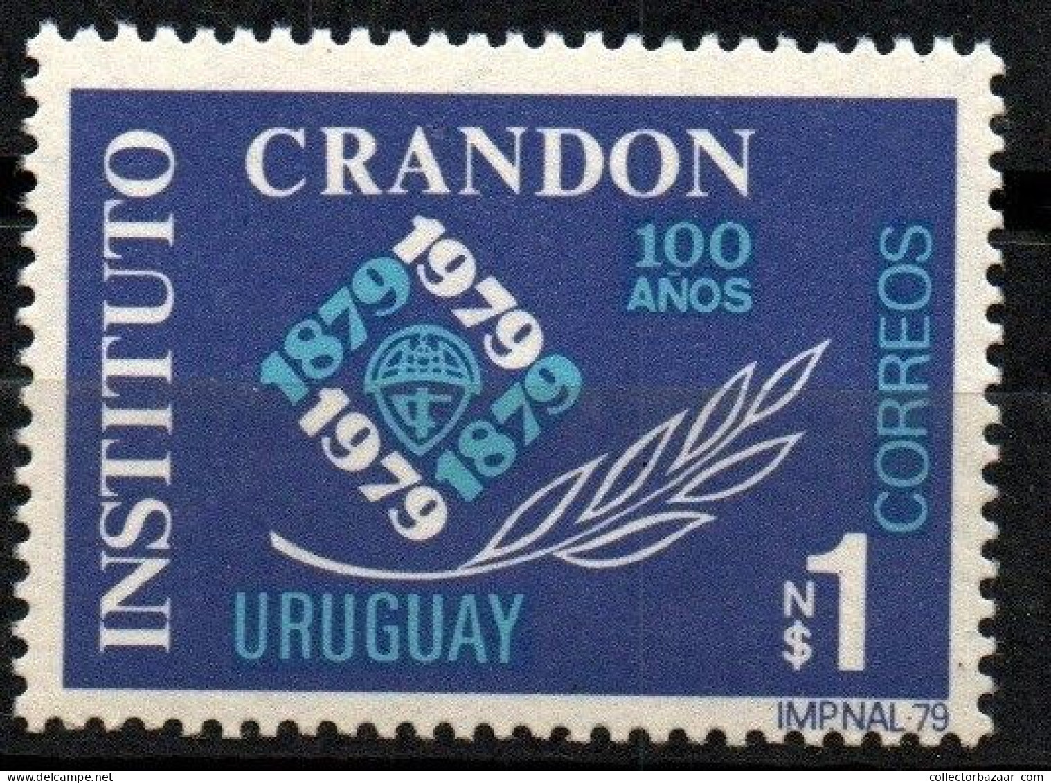 1979 Uruguay Crandon Institute Emblem Grain School Education #1044  ** MNH - Uruguay