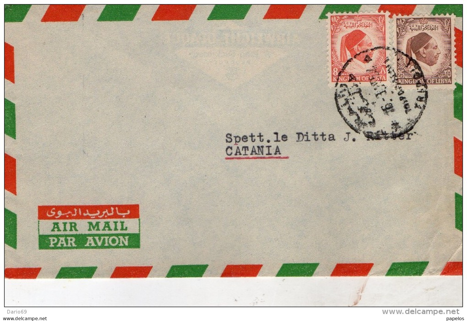 1955   LETTERA LIBYA - Libia