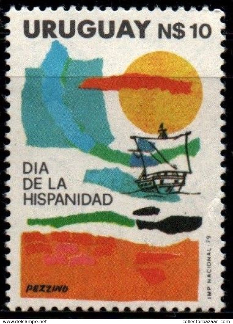 1979 Uruguay Spanish Day Heritage Painting Drawing #1053  ** MNH - Uruguay