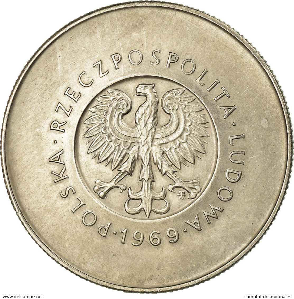 Monnaie, Pologne, 10 Zlotych, 1969, Warsaw, TTB, Copper-nickel, KM:61 - Pologne