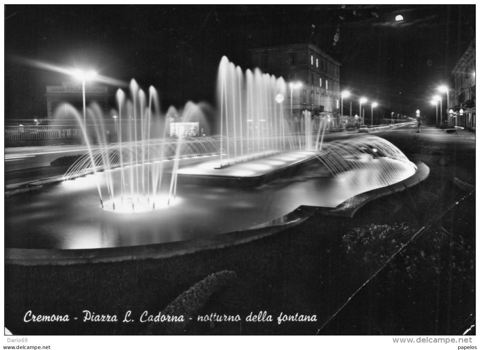 1958 CARTOLINA CREMONA .  LA FONTANA - Cremona