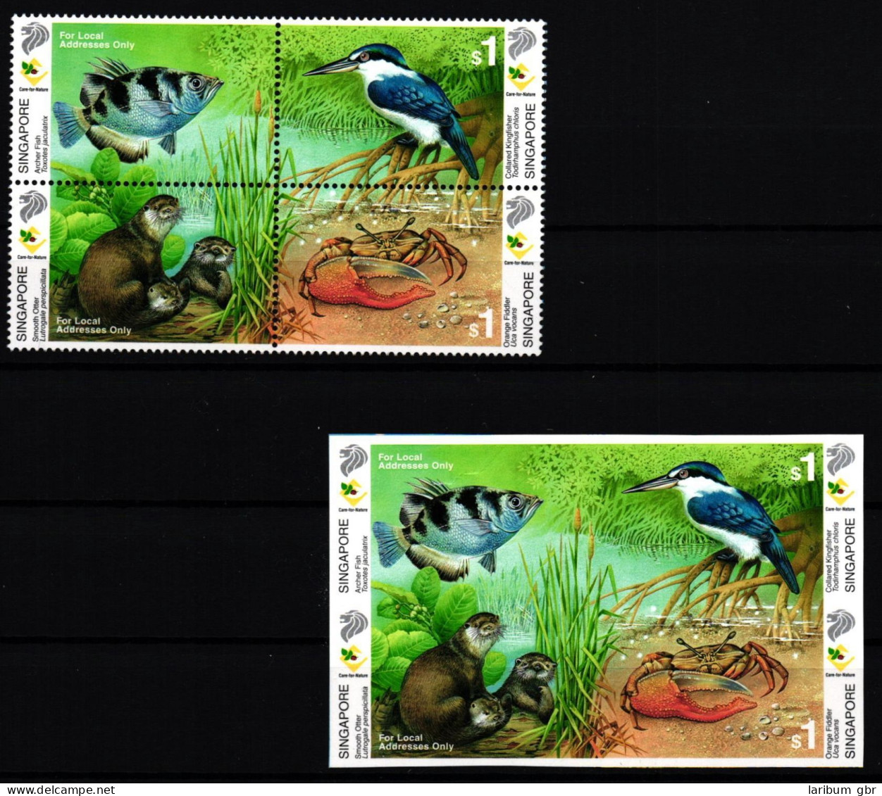 Singapur 1011-1014 A + B Postfrisch Wildtiere #JW044 - Singapore (1959-...)