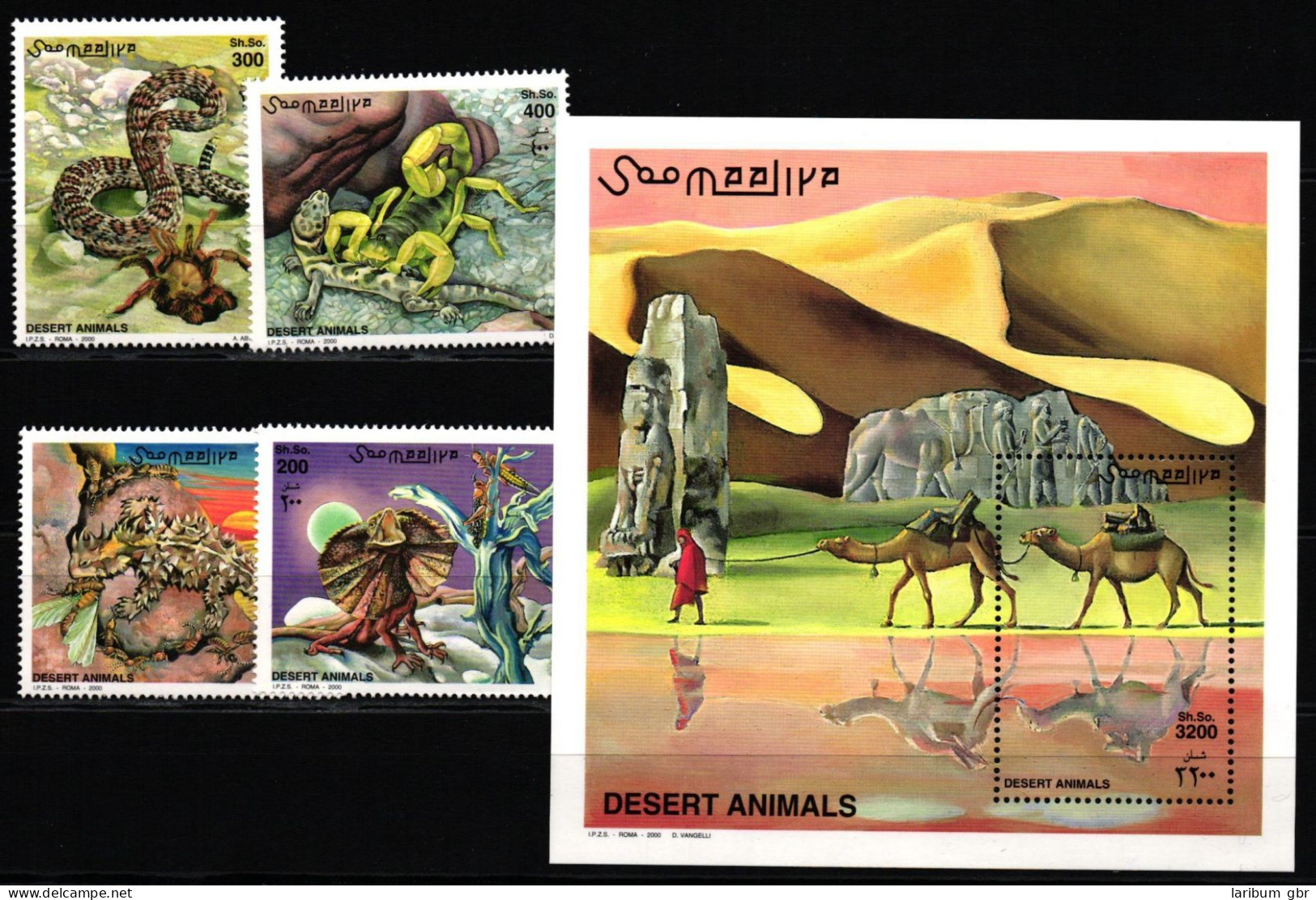 Somalia Block 69 + 823-826 Postfrisch Tiere Der Wüste #JW083 - Somalia (1960-...)