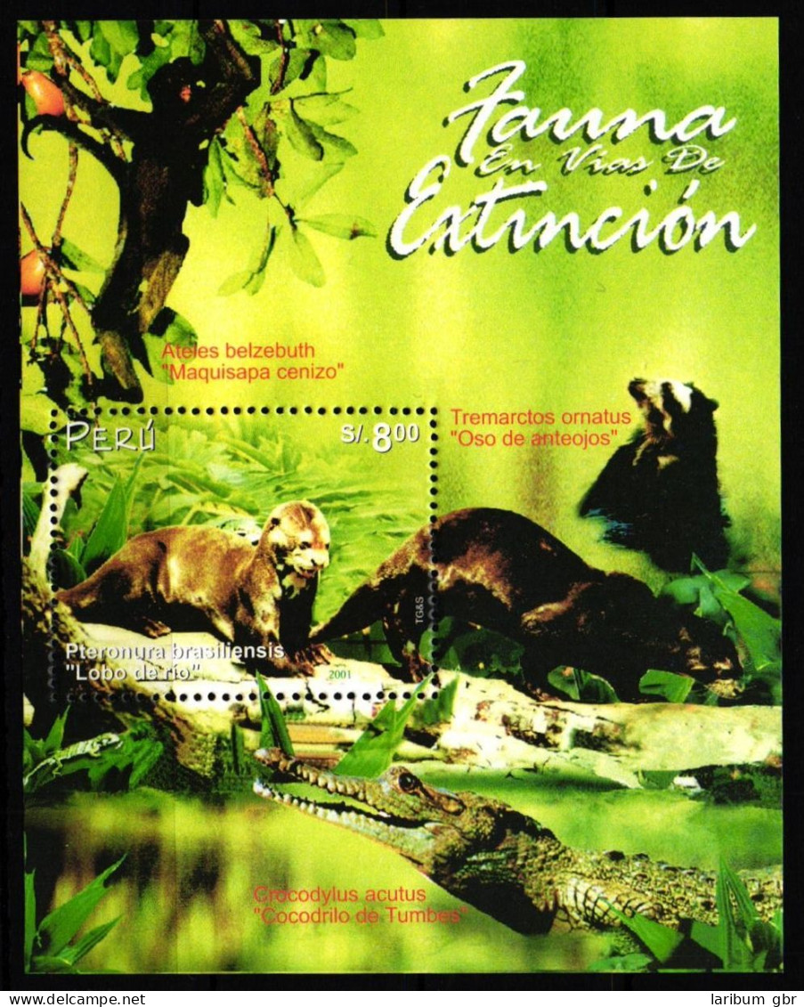 Peru Block 19 Postfrisch Wildtiere #JW056 - Pérou