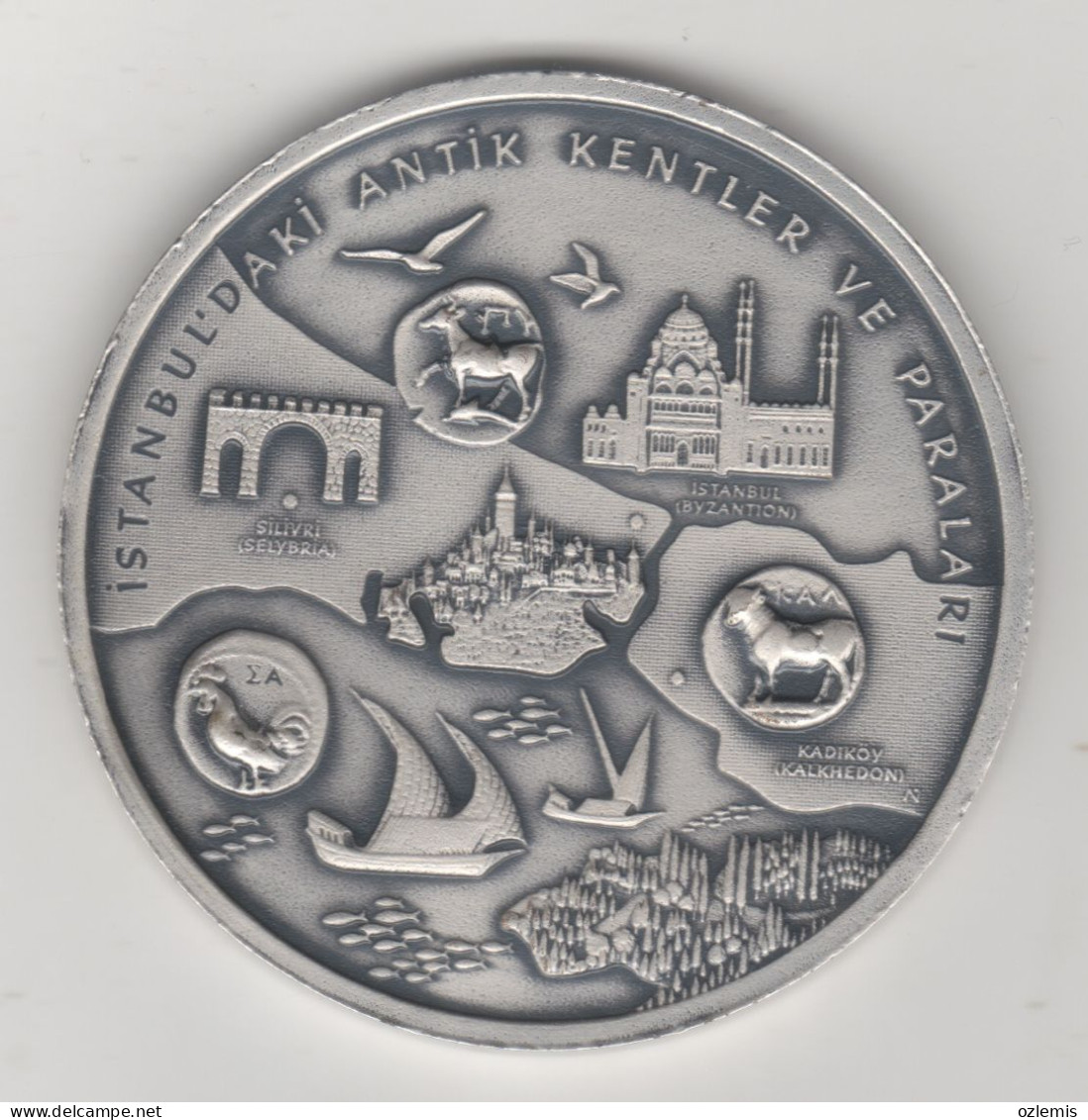 2010 EUROPEAN CAPITAL OF CULTURE COMMEMORATIVE MEDALLION ,TURKEY - Turkey