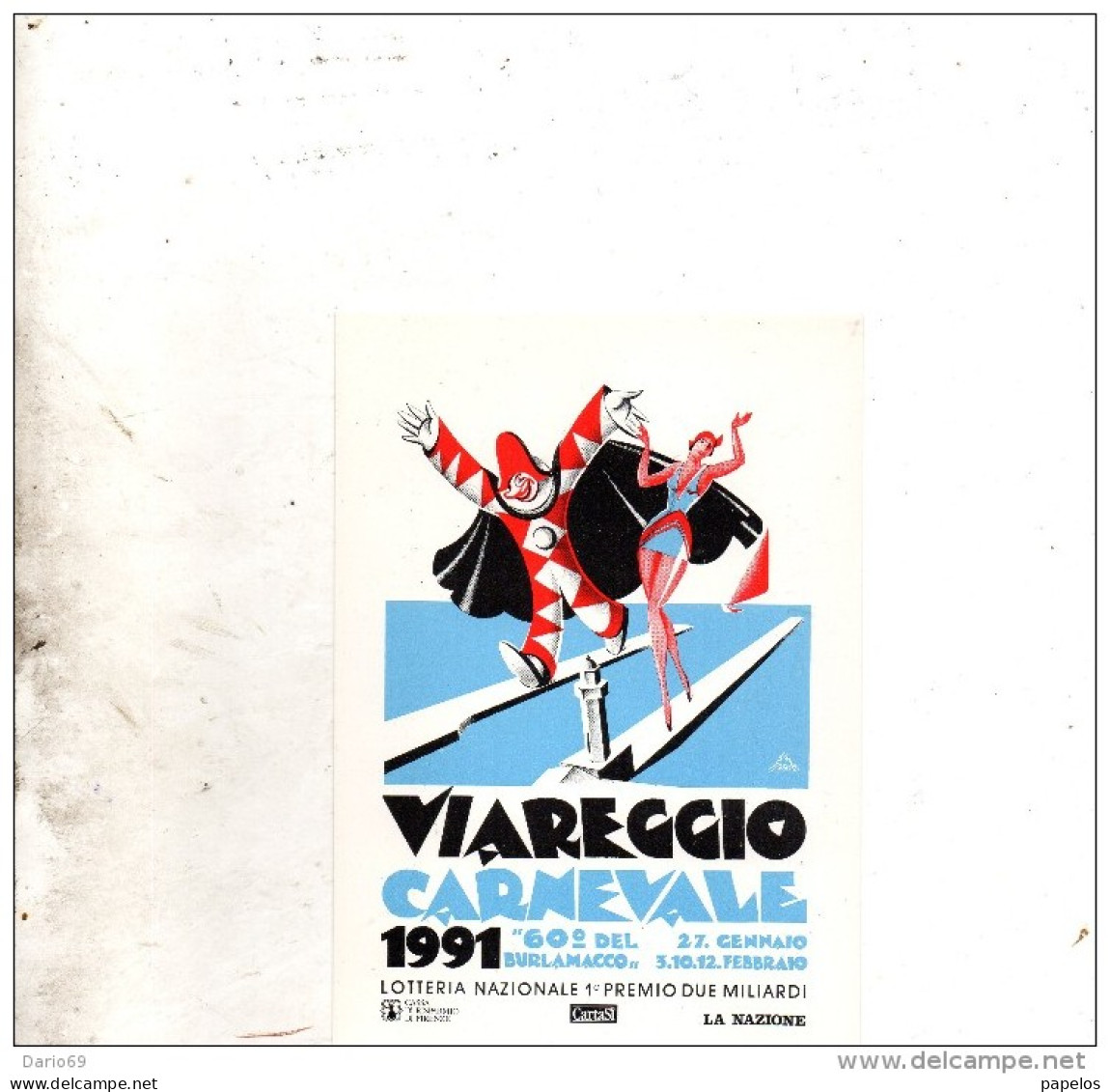1991 CARNEVALE DI VIAREGGIO - Carnaval