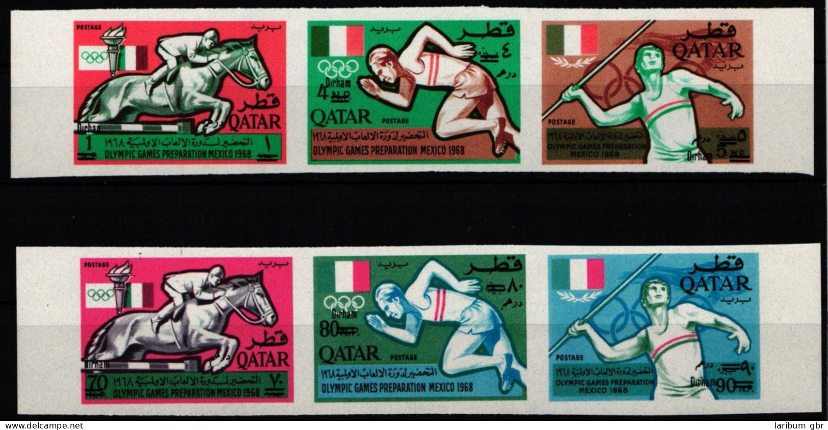 Qatar 259-264 B Postfrisch Olympische Spiele 1968 Mexico #JW137 - Qatar