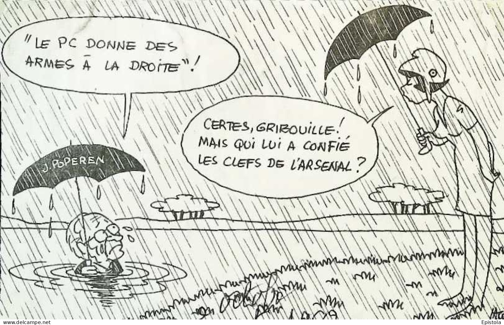 ► Coupure De Presse  Quotidien Le Figaro Jacques Faisant 1983 PC  J Poperen Parapluie - 1950 à Nos Jours