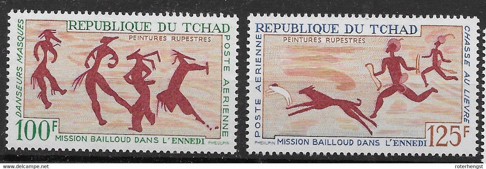 Tchad Chad Airmails Set Mnh ** 17 Euros 1967 - Tchad (1960-...)