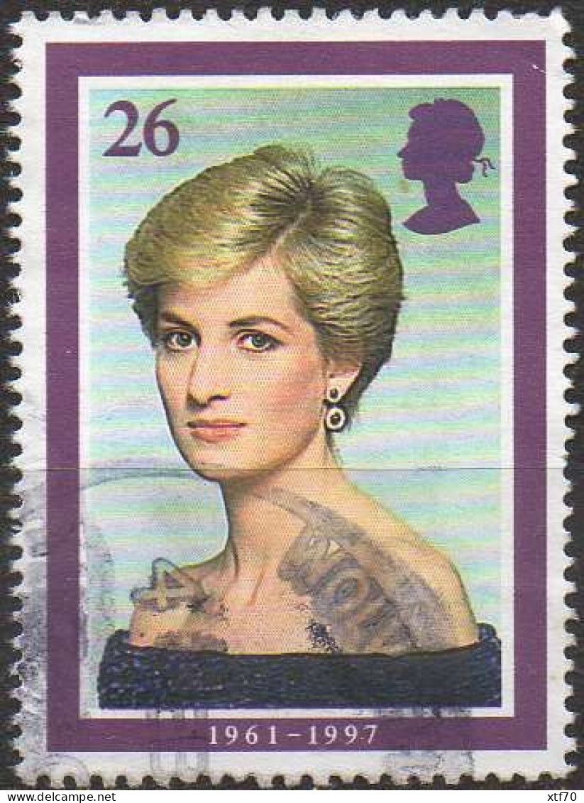 GREAT BRITAIN 1998 Princess Of Wales Commemoration. 26p In Evening Dress, 1987 - Gebruikt