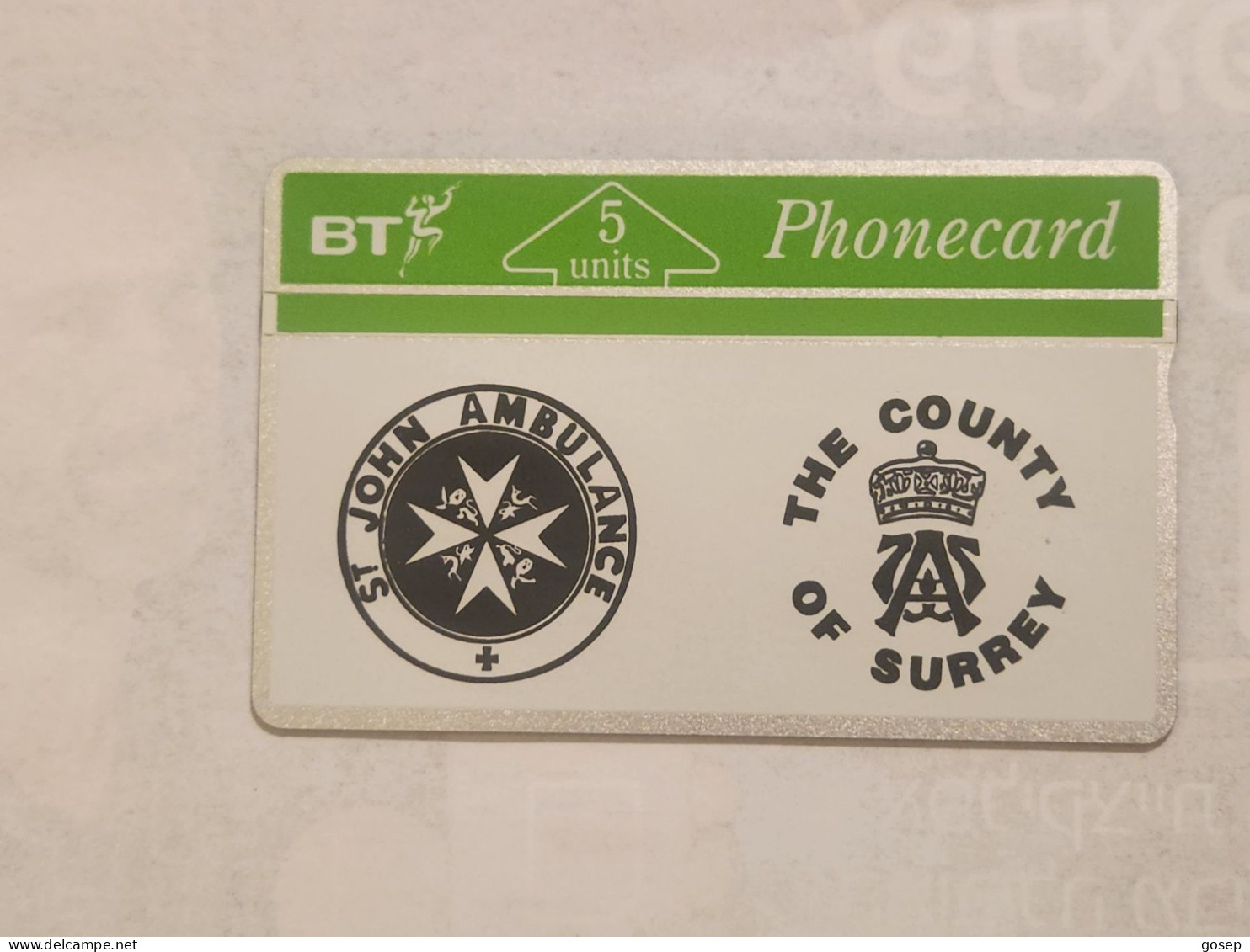 United Kingdom-(BTG-016)-ST.John Ambulance Surrey-(22)(5units)(132H25379)(tirage-500)(price Cataloge-12.00£-mint) - BT Allgemeine