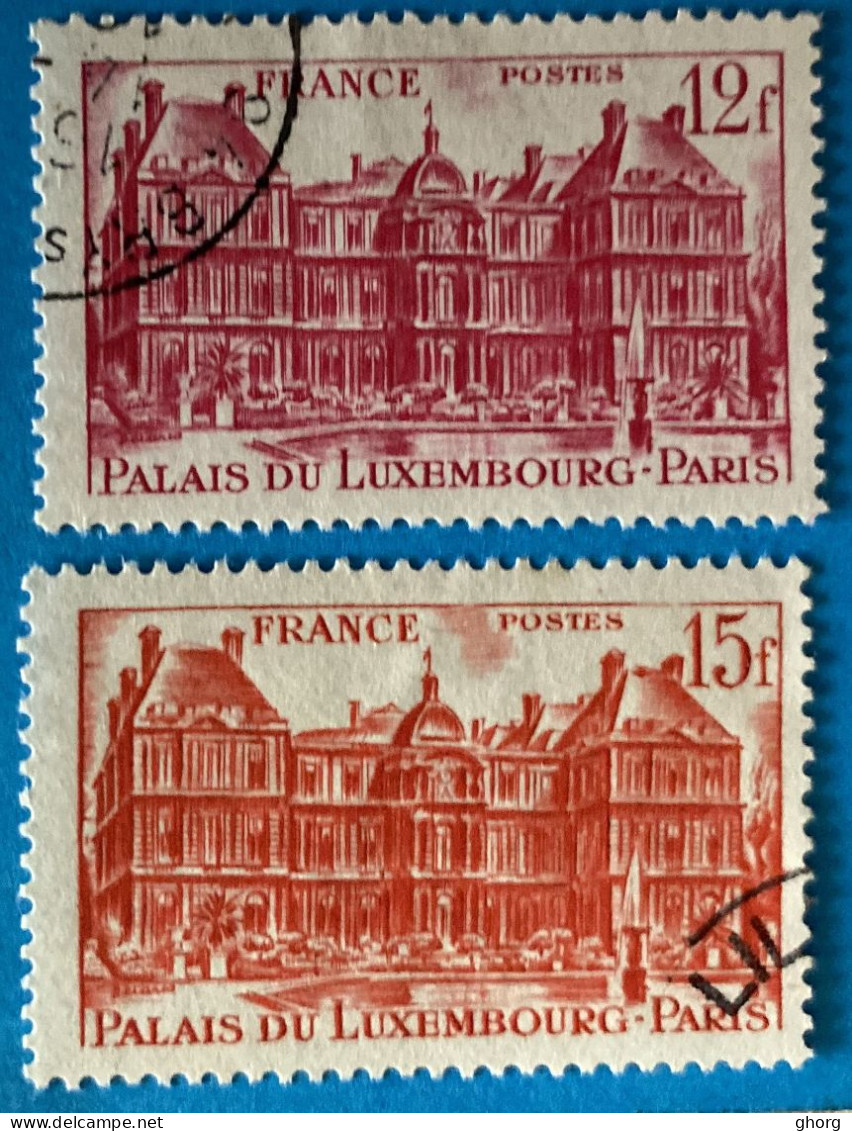 France 1948 : Palais Du Luxembourg N ° 803 à 804 Oblitéré - Gebruikt