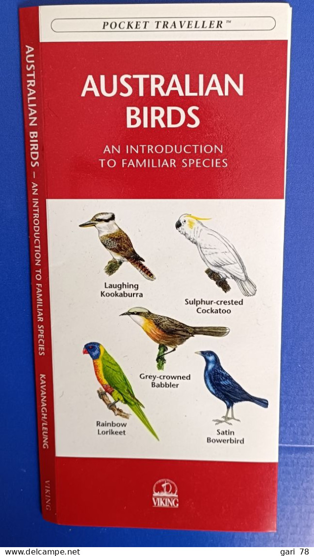 Dépliant De 12 Pages Cartonnées Australian Birds An Introduction To Familiar Species - Sonstige & Ohne Zuordnung
