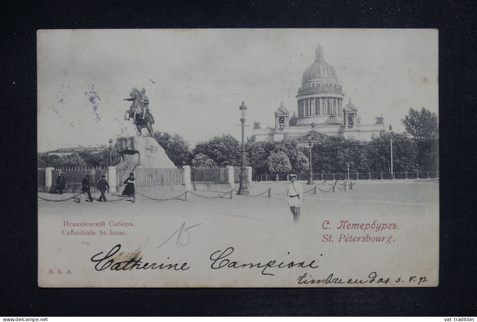 RUSSIE - CPA De 1901 Pour La France - Défauts - A 2767 - Storia Postale