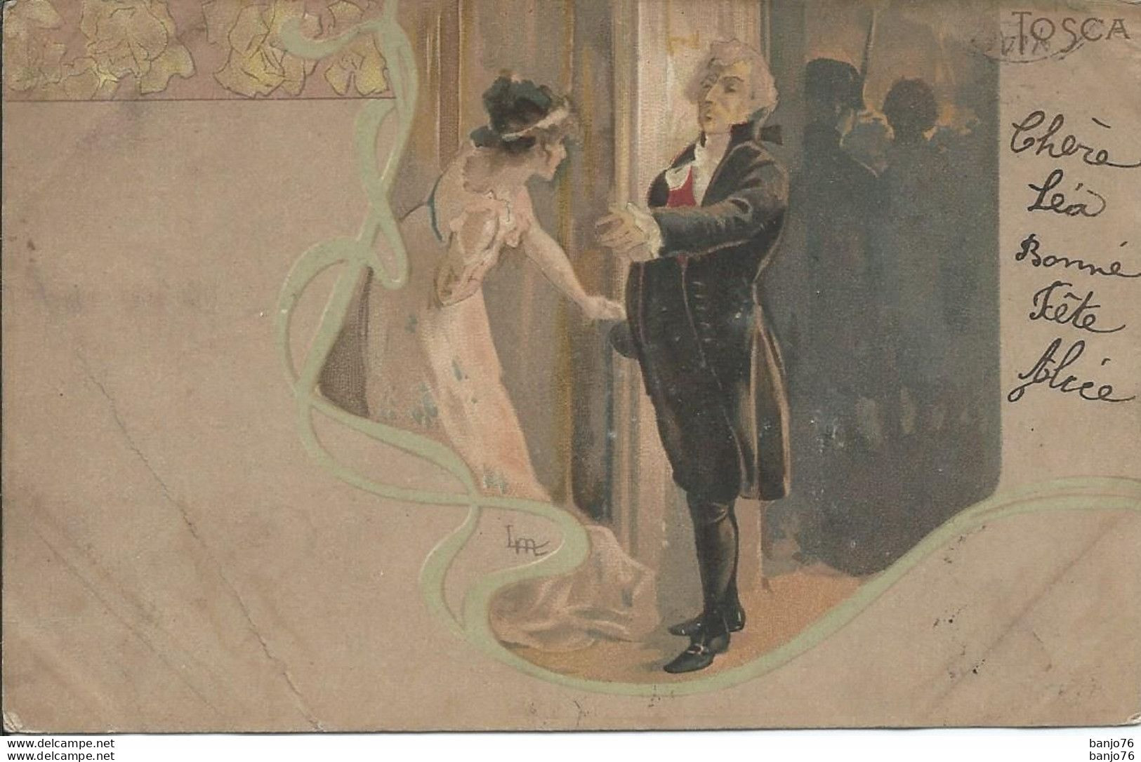 Opéra - Tosca - Art Nouveau -  Illustrateur Leopoldo METLICOVITZ N°066 - Carte Italienne - Opera