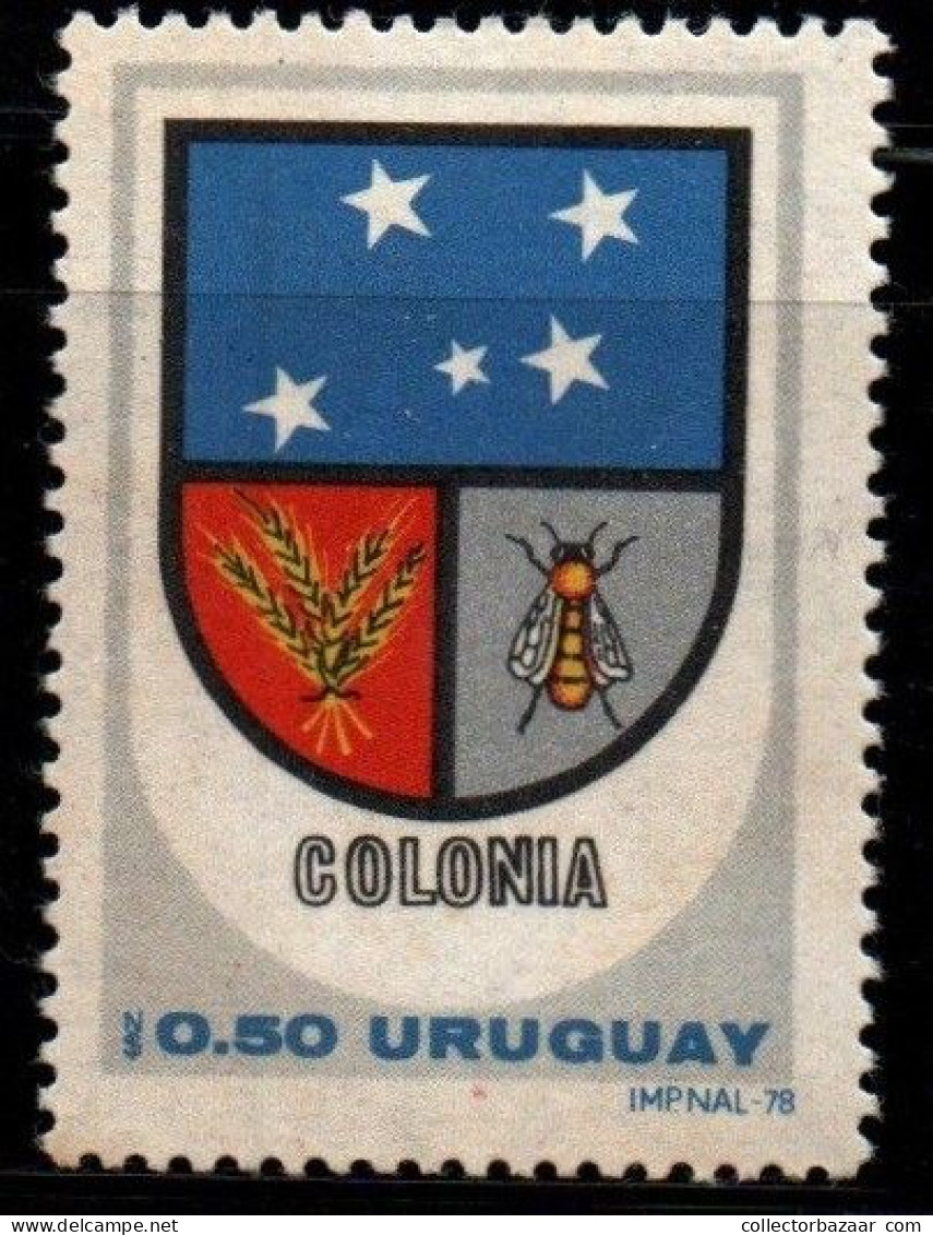 1980 Uruguay Arms Of Colonia Bee Sothern Star Constellation  #1069  ** MNH - Uruguay