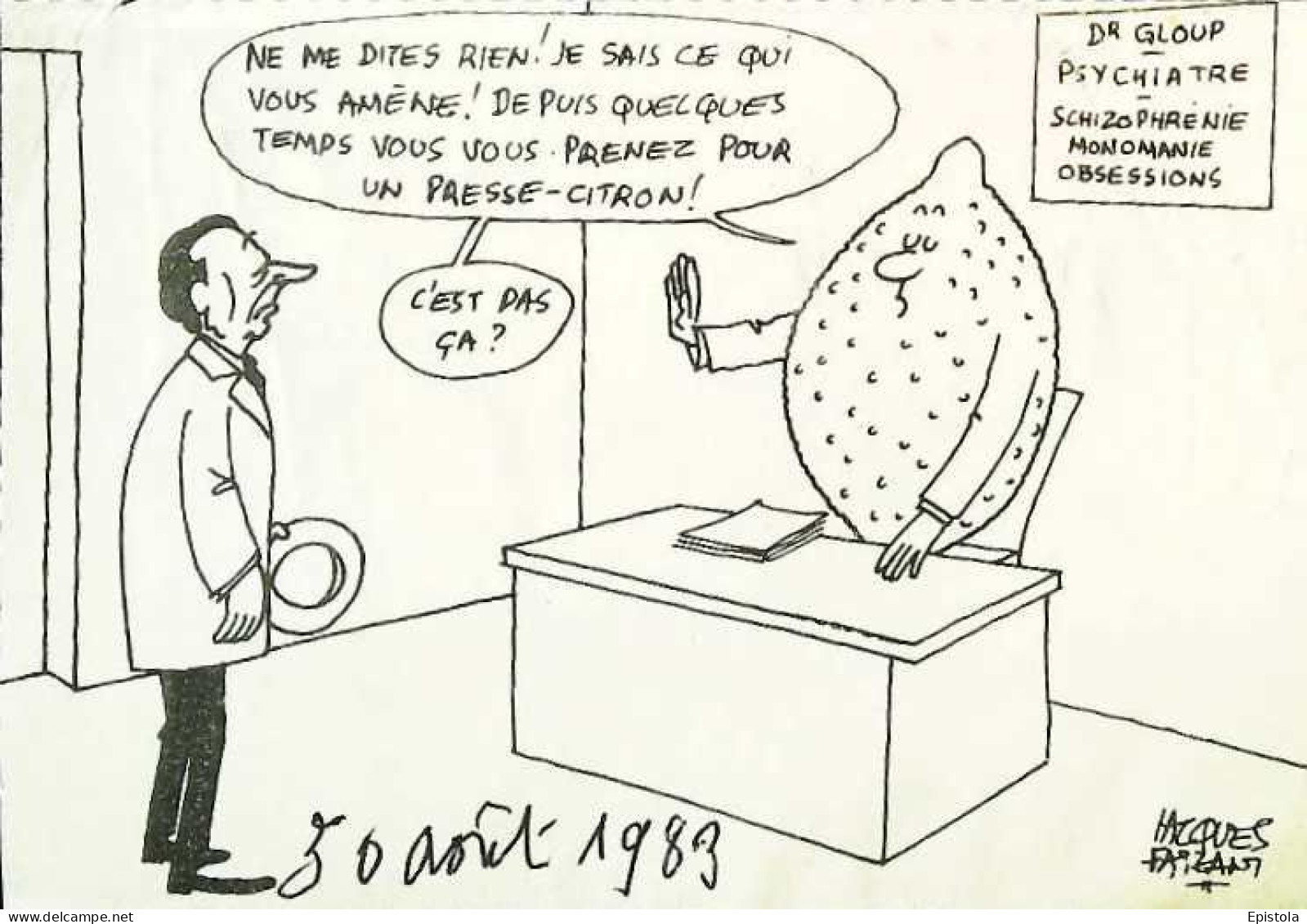 ► Coupure De Presse  Quotidien Le Figaro Jacques Faisant 1983   Psychiatre Presse Citron Citron - 1950 - Oggi