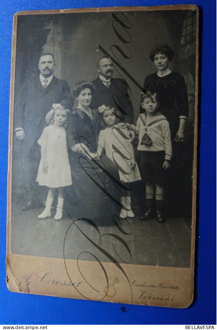 C.D.V Carte De Visite Atelier  A.  CROSSET Verviers  9 Novembre 1911  Studio Fotografie - Ancianas (antes De 1900)